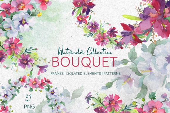 Download Bouquet Summer Freshness Watercolor Png - Freshness Collection