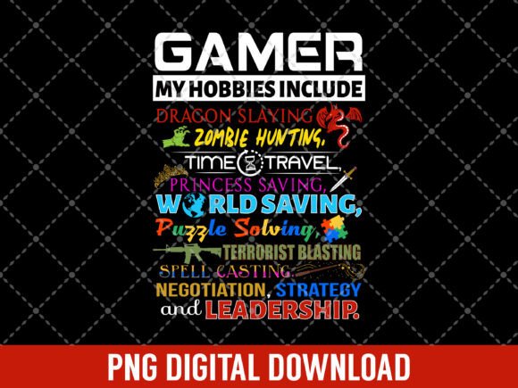Download Gamer Hobbies Funny Video Gamer Geek - Hobbies Collection
