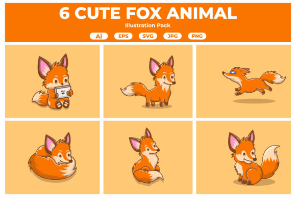 Download Fox Cute Cartoon Animal Collection - Cartoon animal Collection