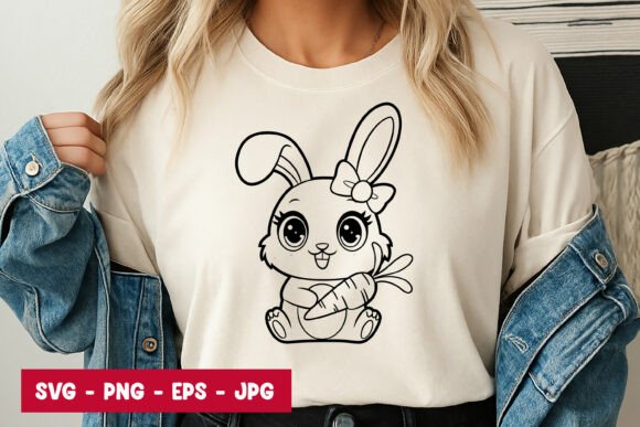 Download Cute Baby Bunny Cartoon Animal SVG PNG - Cartoon animal Collection