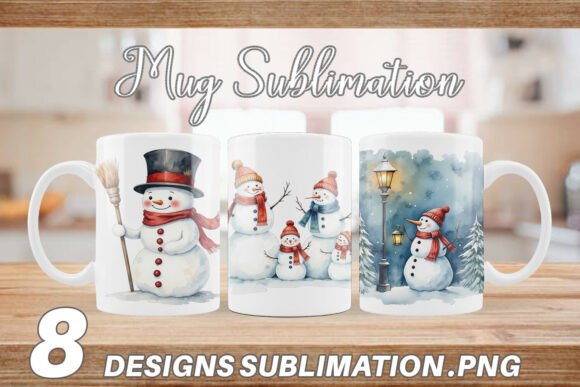 Download Mug Wrap Frosty Friends - Premium Resources