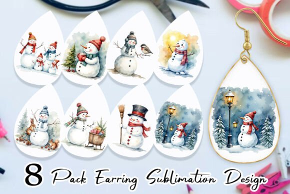 Download Earring Frosty Friends - Premium Resources