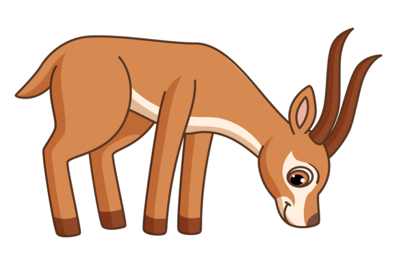 Download Gazelle Cartoon Animal. Cute Forest Baby - Cartoon animal Collection